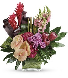 Tahitian Tropics Bouquet from Schultz Florists, flower delivery in Chicago
